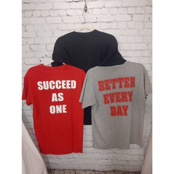 Lot of 3 Mens Size Med Black/Grey/Red "MILLENIUM BASEBALL" T-Shirt - Picture 2 of 10